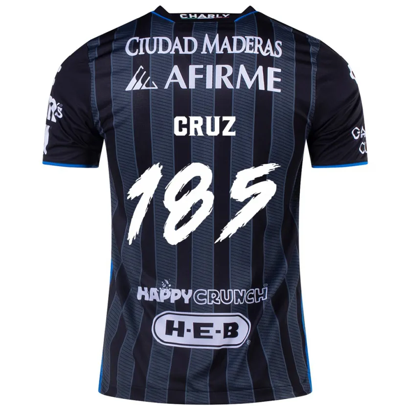 Danxen Hombre Camiseta Axel Cruz #185 Blanco Negro 2ª Equipación 2024/25 La Camisa