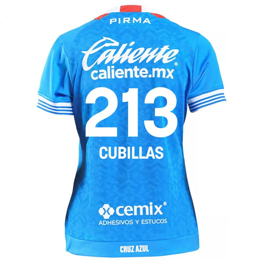 Danxen Mujer Camiseta Andre Cubillas #213 Cielo Azul 1ª Equipación 2024/25 La Camisa