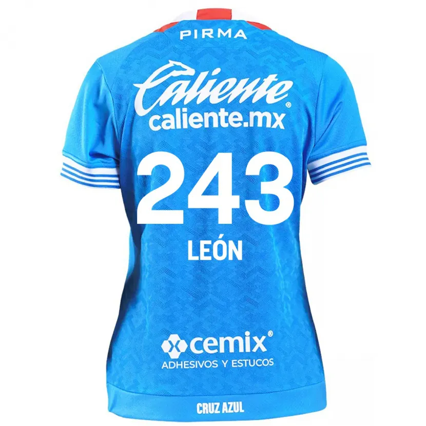 Danxen Mujer Camiseta Cristhian León #243 Cielo Azul 1ª Equipación 2024/25 La Camisa