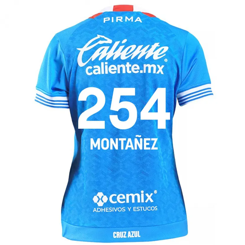 Danxen Mujer Camiseta Humberto Montañez #254 Cielo Azul 1ª Equipación 2024/25 La Camisa