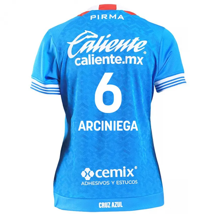 Danxen Mujer Camiseta Mirelle Arciniega #6 Cielo Azul 1ª Equipación 2024/25 La Camisa