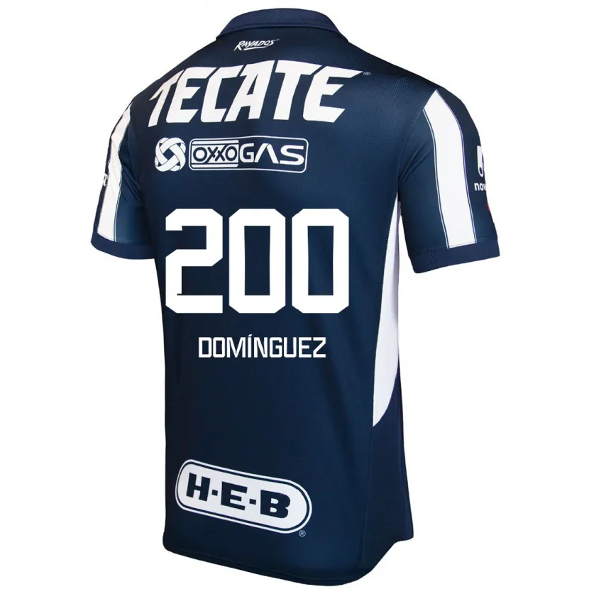 Danxen Mujer Camiseta Joel Domínguez #200 Azul Rojo Blanco 1ª Equipación 2024/25 La Camisa