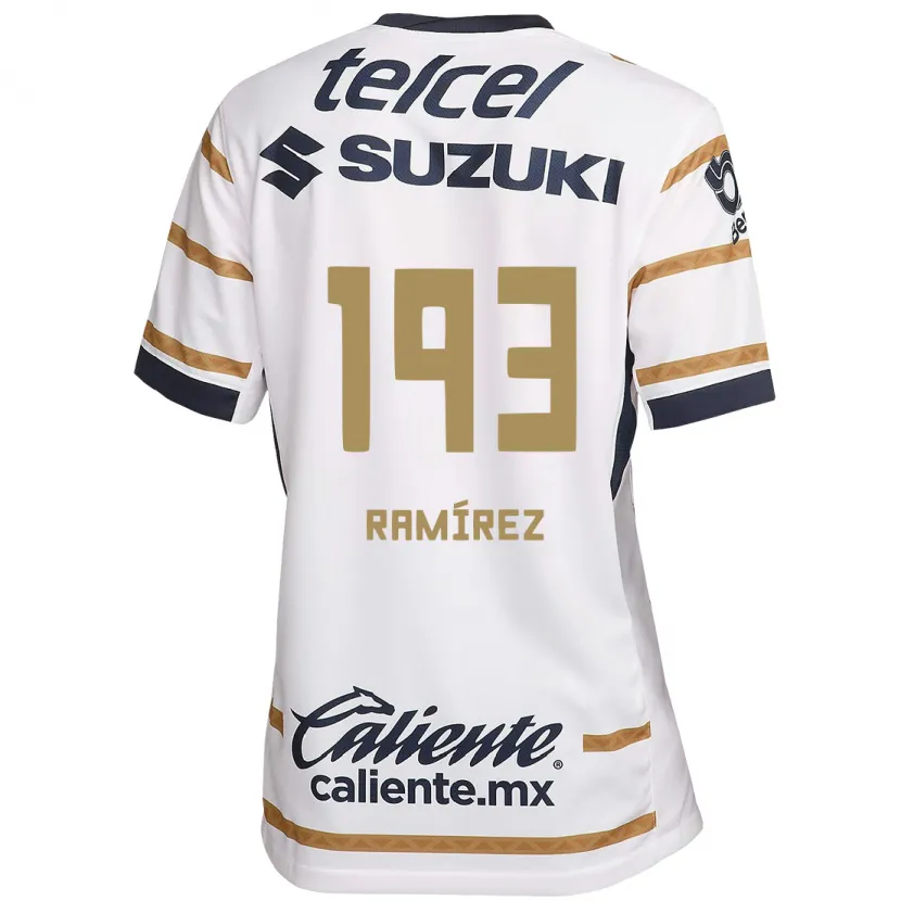 Danxen Mujer Camiseta Héctor Ramírez #193 Obsidiana Blanca 1ª Equipación 2024/25 La Camisa