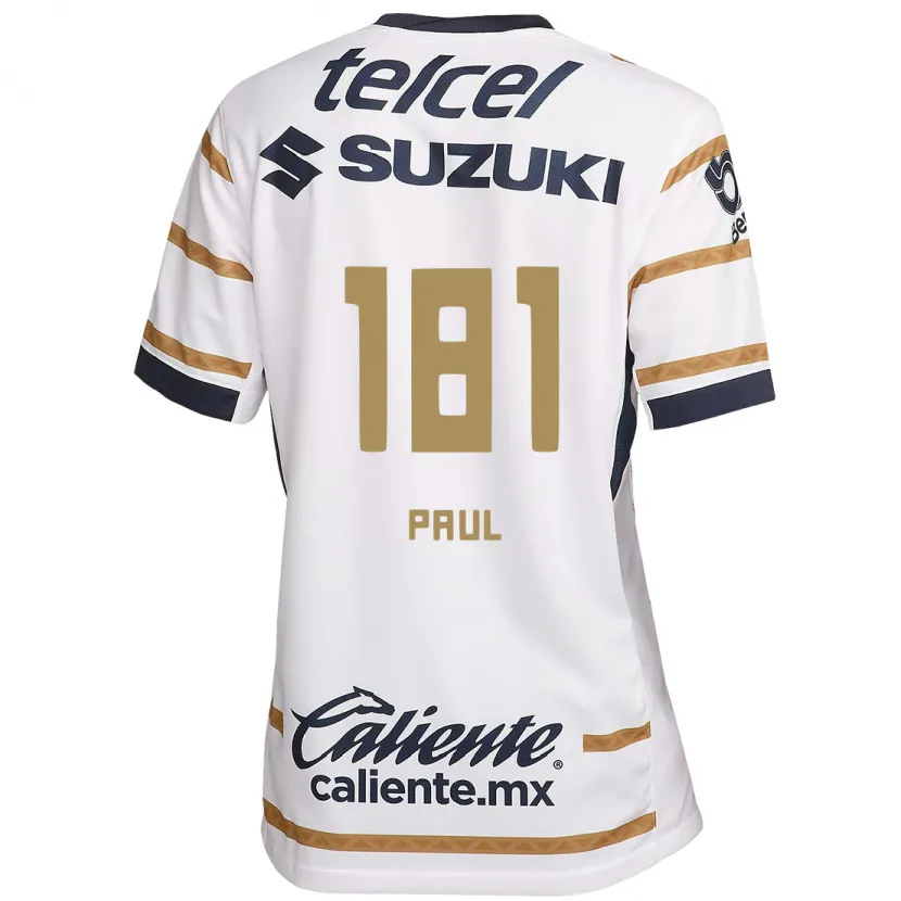 Danxen Mujer Camiseta Miguel Paul #181 Obsidiana Blanca 1ª Equipación 2024/25 La Camisa