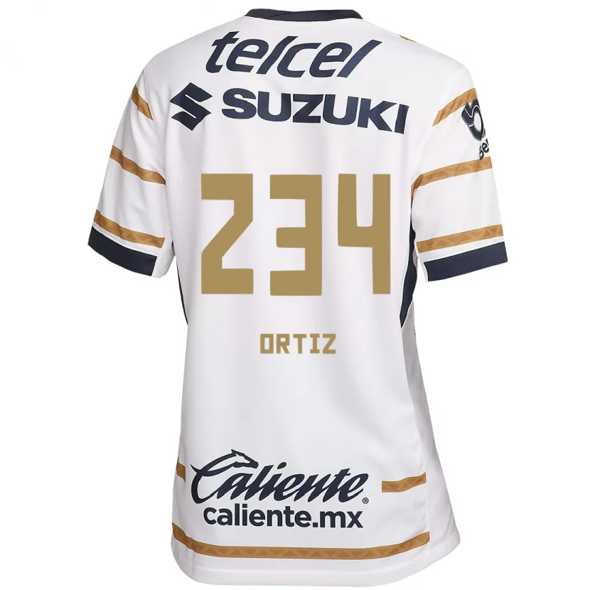 Danxen Mujer Camiseta Jorge Ortiz #234 Obsidiana Blanca 1ª Equipación 2024/25 La Camisa