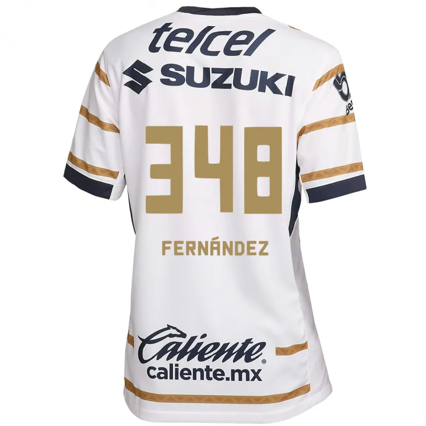 Danxen Mujer Camiseta Yerik Fernández #348 Obsidiana Blanca 1ª Equipación 2024/25 La Camisa