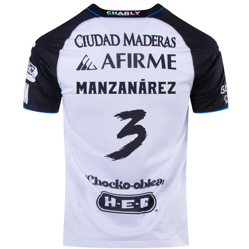 Danxen Mujer Camiseta Óscar Manzanárez #3 Azul Negro 1ª Equipación 2024/25 La Camisa