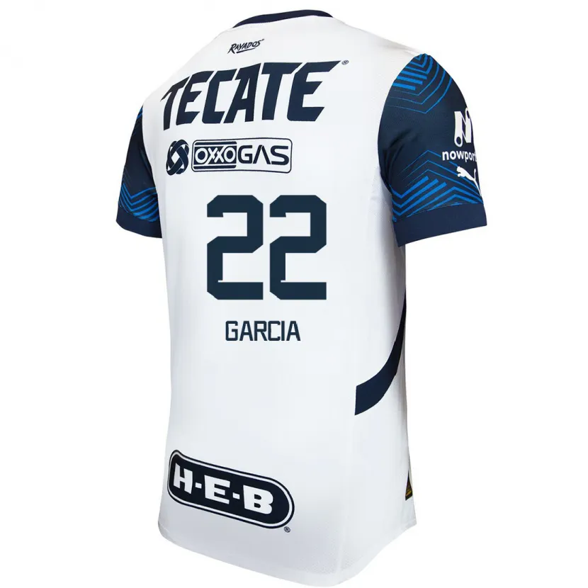 Danxen Mujer Camiseta Diana Garcia #22 Blanco Azul 2ª Equipación 2024/25 La Camisa