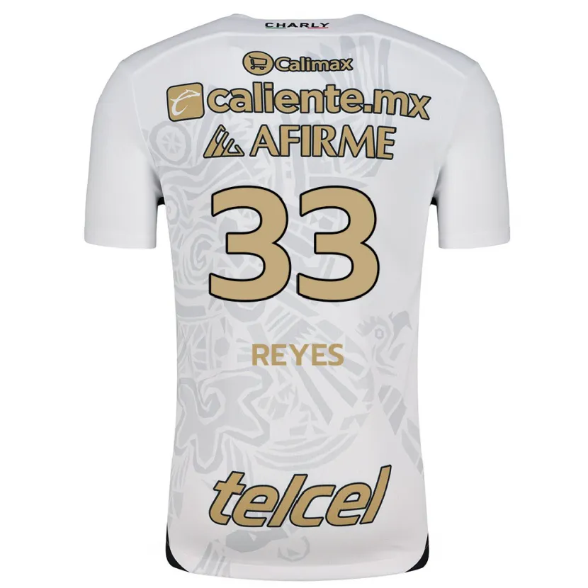 Danxen Mujer Camiseta Jazmín Reyes #33 Blanco Negro 2ª Equipación 2024/25 La Camisa