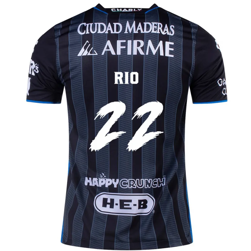 Danxen Mujer Camiseta Martín Rio #22 Blanco Negro 2ª Equipación 2024/25 La Camisa