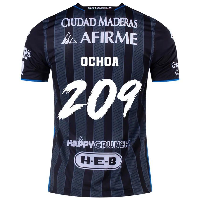 Danxen Mujer Camiseta José Ochoa #209 Blanco Negro 2ª Equipación 2024/25 La Camisa