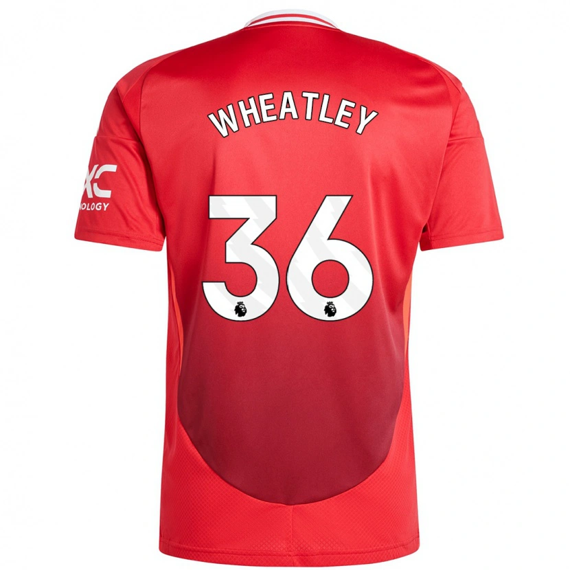 Danxen Niño Camiseta Ethan Wheatley #36 Rojo Brillante 1ª Equipación 2024/25 La Camisa