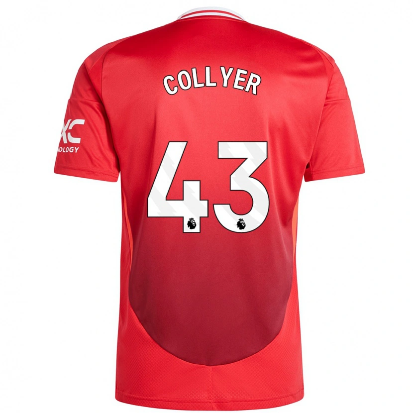 Danxen Niño Camiseta Toby Collyer #43 Rojo Brillante 1ª Equipación 2024/25 La Camisa