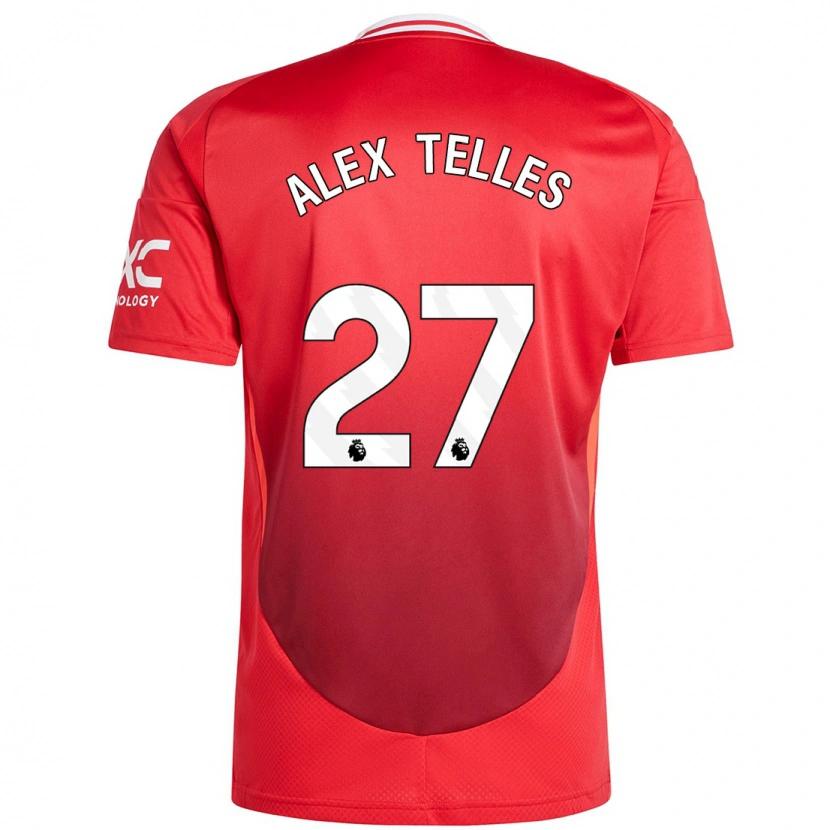 Danxen Niño Camiseta Alex Nicolao Telles #27 Rojo Brillante 1ª Equipación 2024/25 La Camisa