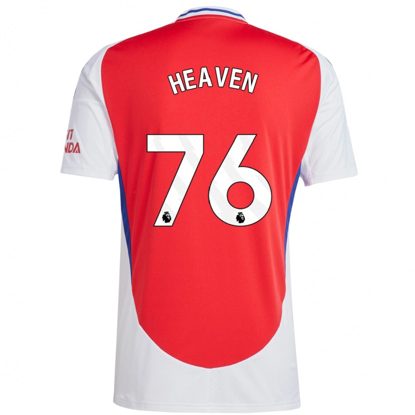 Danxen Niño Camiseta Ayden Heaven #76 Rojo Blanco 1ª Equipación 2024/25 La Camisa