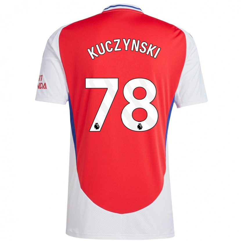 Danxen Niño Camiseta Max Kuczynski #78 Rojo Blanco 1ª Equipación 2024/25 La Camisa