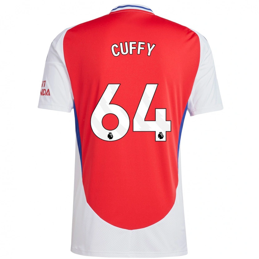 Danxen Niño Camiseta Brooke Norton Cuffy #64 Rojo Blanco 1ª Equipación 2024/25 La Camisa