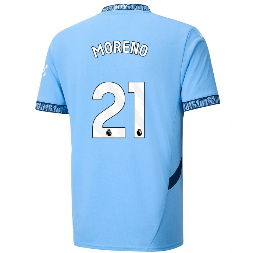 Danxen Niño Camiseta Marlos Moreno #21 Azul Marino 1ª Equipación 2024/25 La Camisa