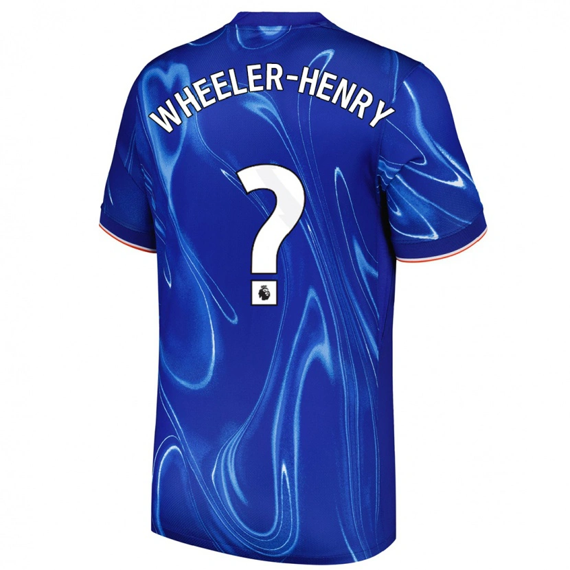 Danxen Niño Camiseta Joseph Wheeler-Henry #0 Azul Blanco 1ª Equipación 2024/25 La Camisa