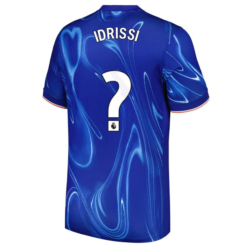 Danxen Niño Camiseta Yahya Idrissi #0 Azul Blanco 1ª Equipación 2024/25 La Camisa