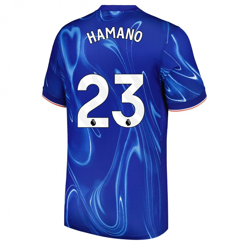 Danxen Niño Camiseta Maika Hamano #23 Azul Blanco 1ª Equipación 2024/25 La Camisa
