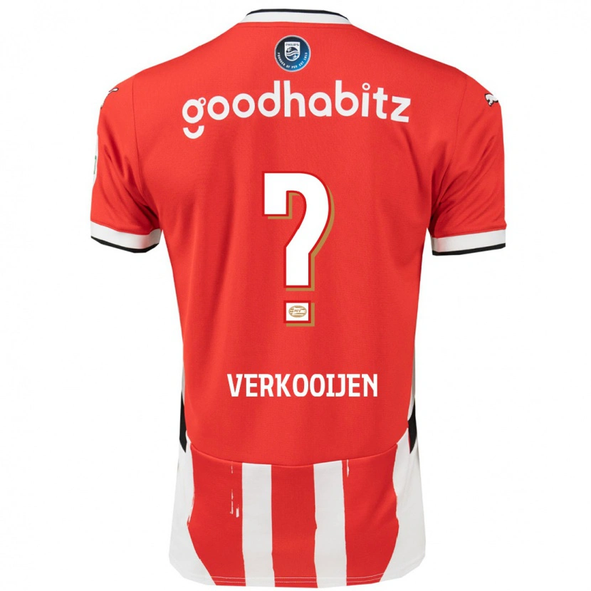 Danxen Niño Camiseta Nicolas Verkooijen #0 Rojo Blanco 1ª Equipación 2024/25 La Camisa