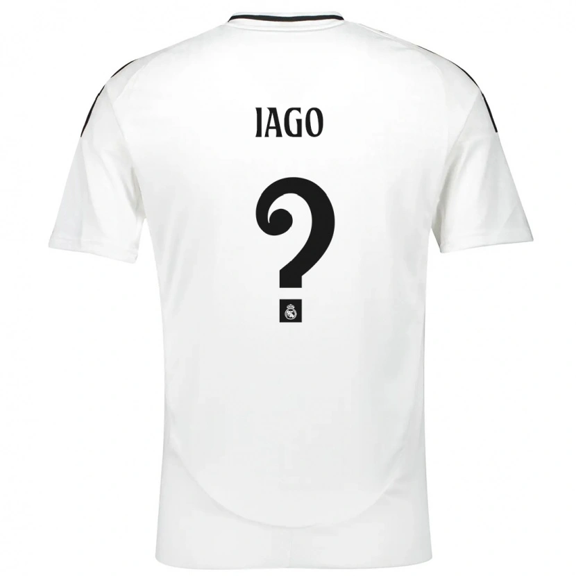 Danxen Niño Camiseta Paulo Iago #0 Blanco 1ª Equipación 2024/25 La Camisa
