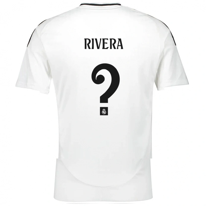 Danxen Niño Camiseta Pol Rivera #0 Blanco 1ª Equipación 2024/25 La Camisa
