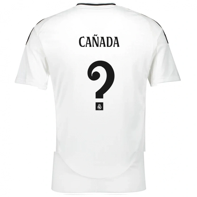Danxen Niño Camiseta Raúl Cañada #0 Blanco 1ª Equipación 2024/25 La Camisa