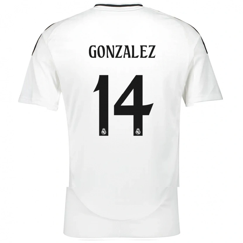 Danxen Niño Camiseta David González #14 Blanco 1ª Equipación 2024/25 La Camisa