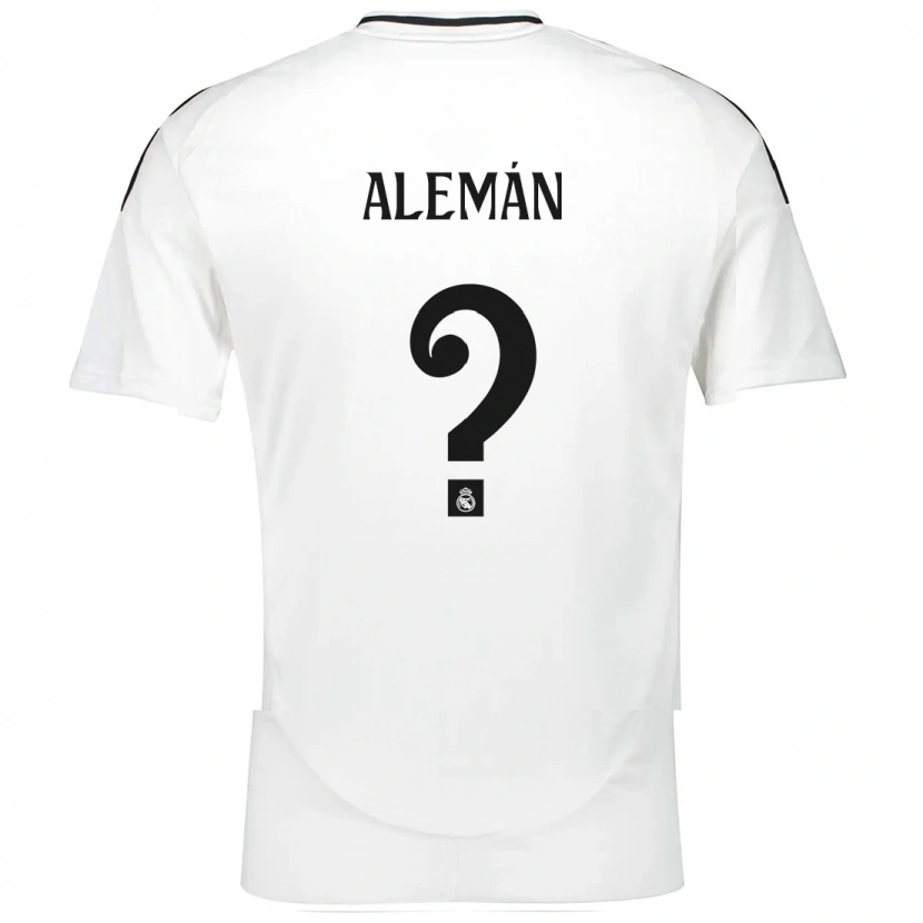 Danxen Niño Camiseta Alexander Alemán #0 Blanco 1ª Equipación 2024/25 La Camisa
