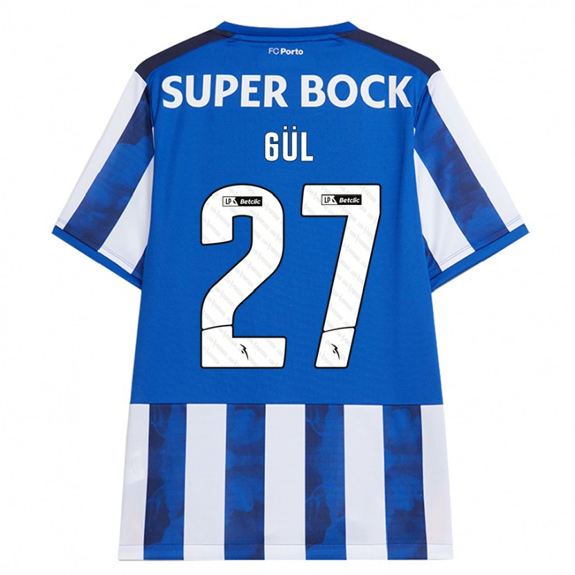 Danxen Niño Camiseta Deniz Gül #27 Azul Blanco 1ª Equipación 2024/25 La Camisa