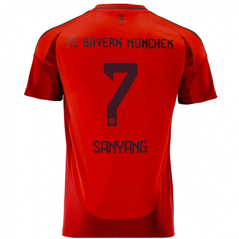 Danxen Niño Camiseta Mamin Sanyang #7 Rojo 1ª Equipación 2024/25 La Camisa