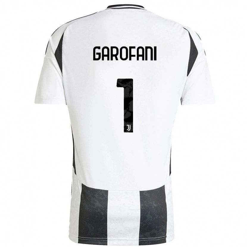 Danxen Niño Camiseta Giovanni Garofani #1 Blanco Negro 1ª Equipación 2024/25 La Camisa