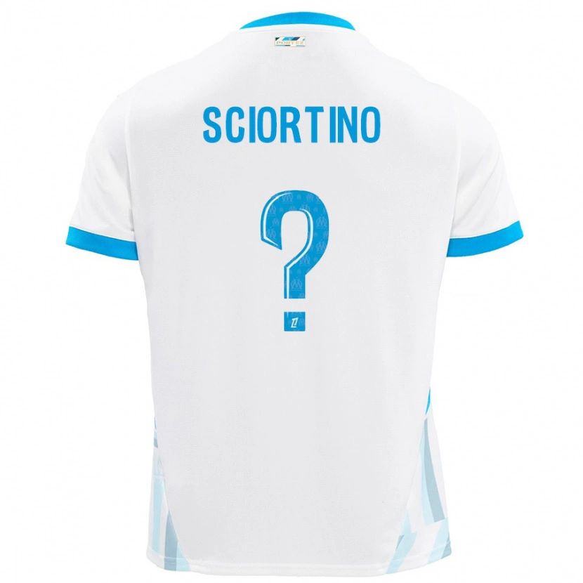 Danxen Niño Camiseta Paolo Sciortino #0 Blanco Azul Cielo 1ª Equipación 2024/25 La Camisa