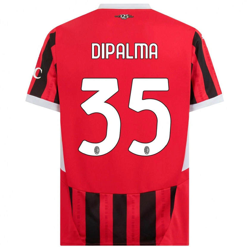 Danxen Niño Camiseta Matteo Dipalma #35 Rojo Negro 1ª Equipación 2024/25 La Camisa
