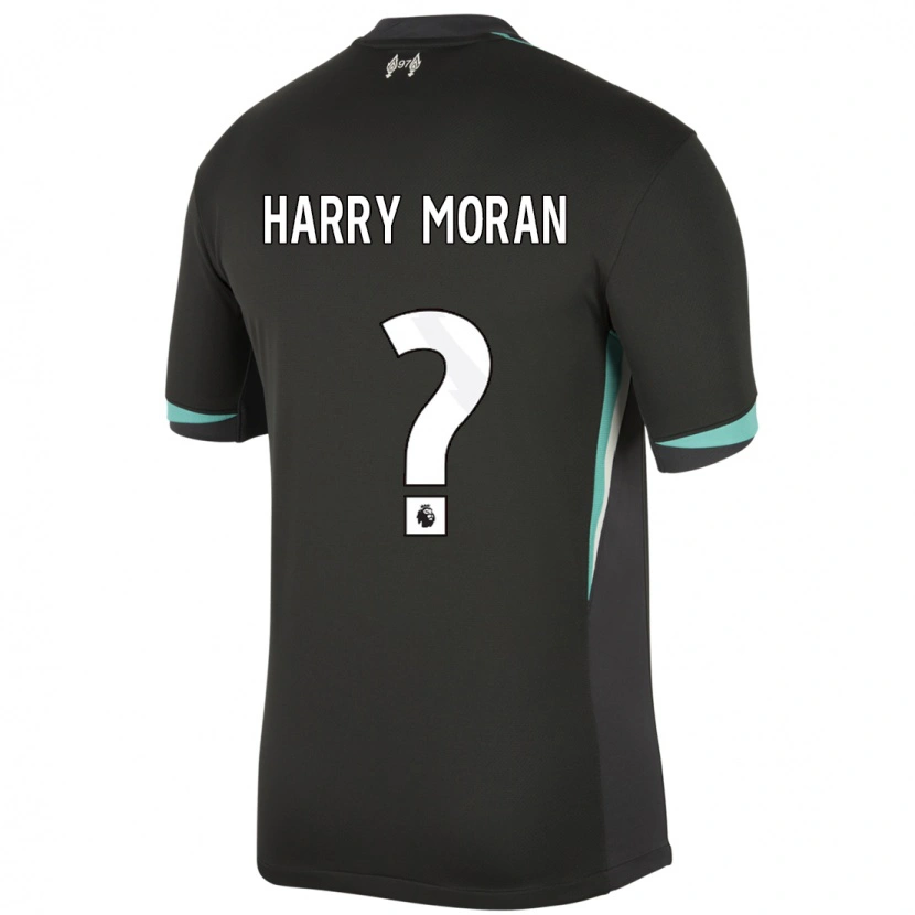 Danxen Niño Camiseta Harry Moran #0 Negro Antracita Blanco 2ª Equipación 2024/25 La Camisa
