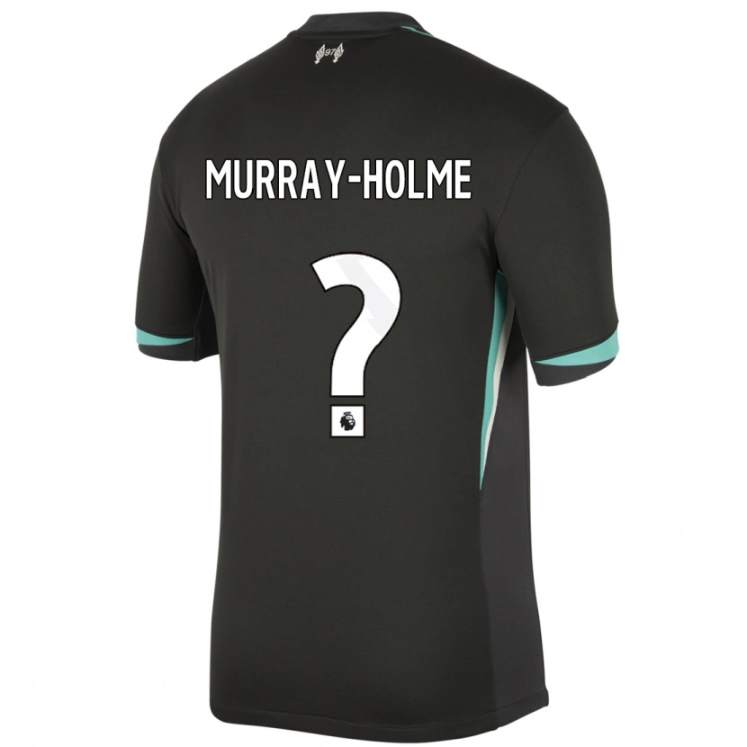 Danxen Niño Camiseta Hadyn Murray-Holme #0 Negro Antracita Blanco 2ª Equipación 2024/25 La Camisa