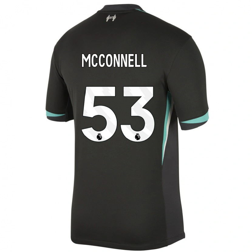Danxen Niño Camiseta James Mcconnell #53 Negro Antracita Blanco 2ª Equipación 2024/25 La Camisa