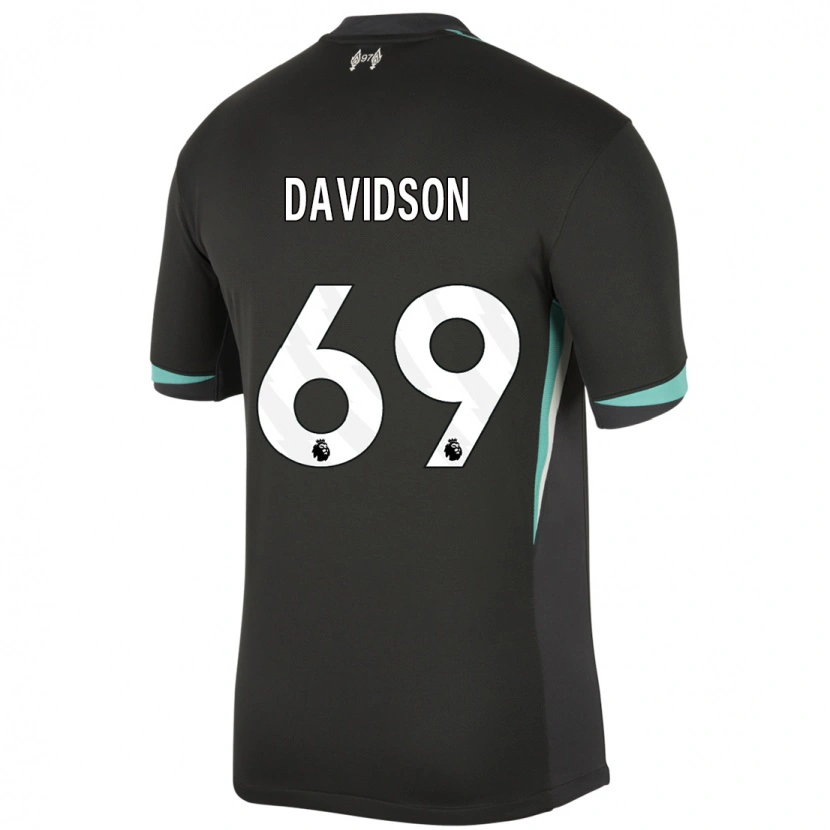 Danxen Niño Camiseta Josh Davidson #69 Negro Antracita Blanco 2ª Equipación 2024/25 La Camisa