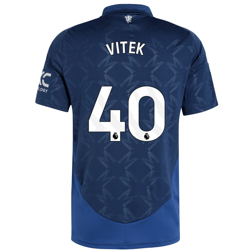Danxen Niño Camiseta Radek Vitek #40 Índigo 2ª Equipación 2024/25 La Camisa