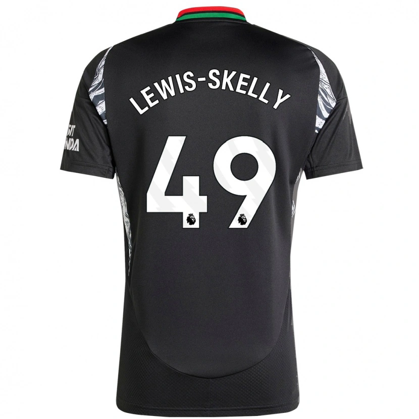 Danxen Niño Camiseta Myles Lewis-Skelly #49 Negro 2ª Equipación 2024/25 La Camisa
