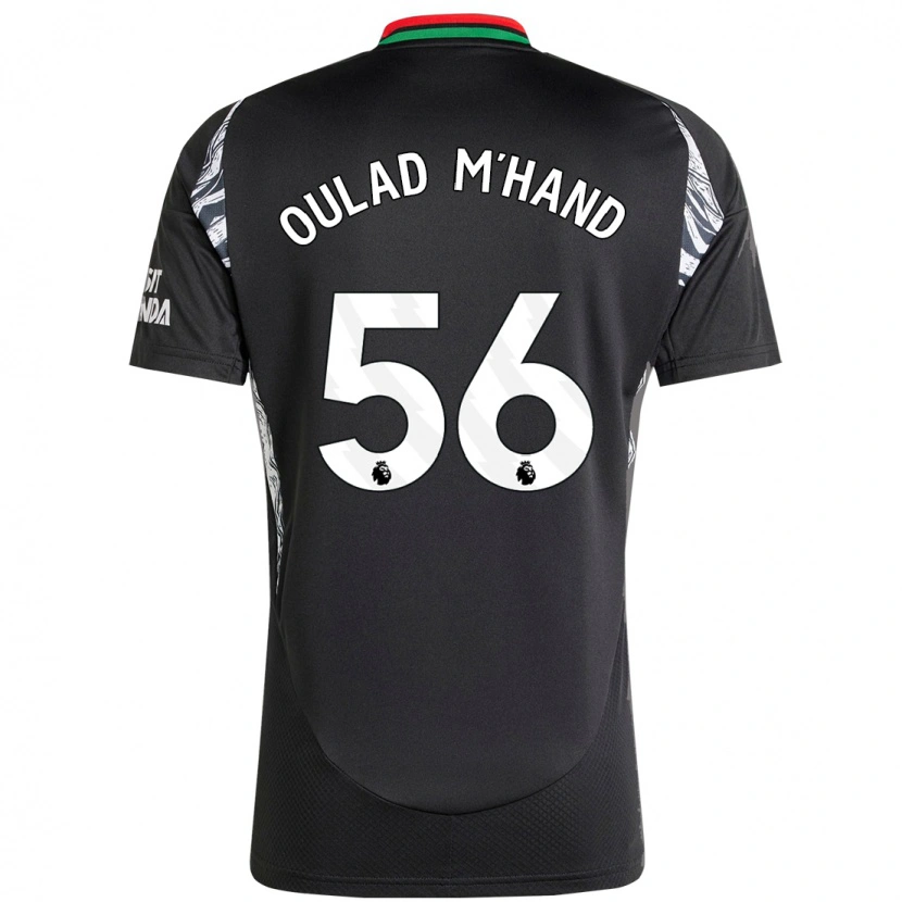 Danxen Niño Camiseta Salah-Eddine Oulad M'hand #56 Negro 2ª Equipación 2024/25 La Camisa