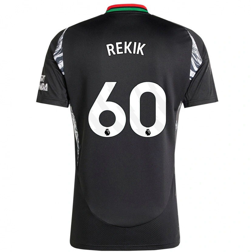 Danxen Niño Camiseta Omar Rekik #60 Negro 2ª Equipación 2024/25 La Camisa