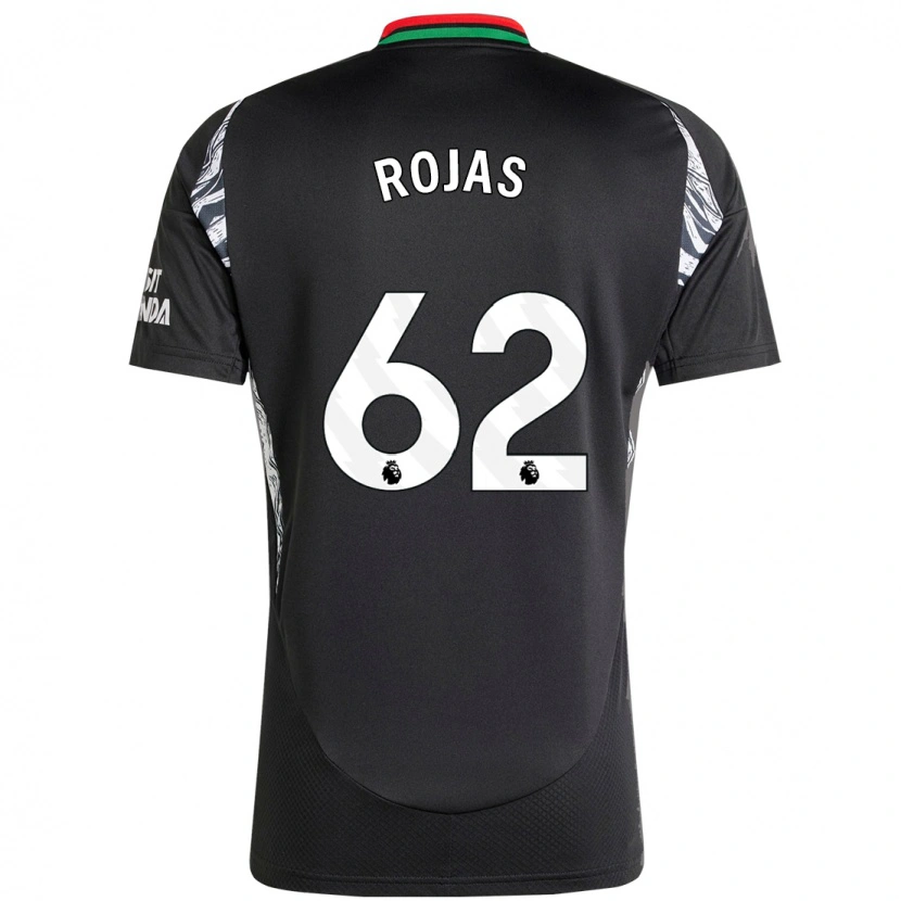 Danxen Niño Camiseta Alexei Rojas #62 Negro 2ª Equipación 2024/25 La Camisa