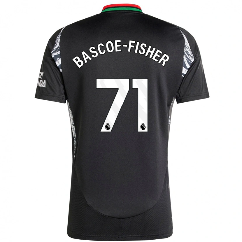 Danxen Niño Camiseta Jakai Bascoe-Fisher #71 Negro 2ª Equipación 2024/25 La Camisa