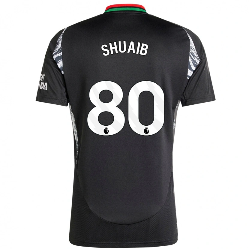 Danxen Niño Camiseta Zac Shuaib #80 Negro 2ª Equipación 2024/25 La Camisa