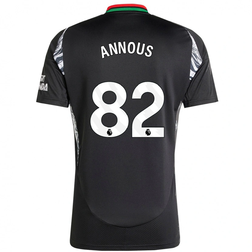 Danxen Niño Camiseta Andre Annous #82 Negro 2ª Equipación 2024/25 La Camisa