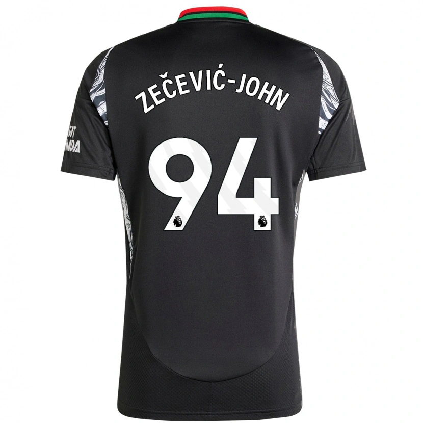 Danxen Niño Camiseta Louis Zečević-John #94 Negro 2ª Equipación 2024/25 La Camisa