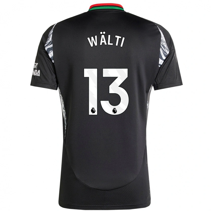 Danxen Niño Camiseta Lia Wälti #13 Negro 2ª Equipación 2024/25 La Camisa